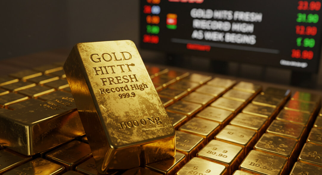 Gold Hits Fresh Record High as Week Begins